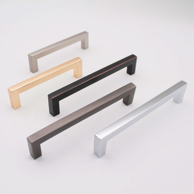 Nordic Simple Square Chrome 96mm Decoration Hardware Series Cassetto Maniglie Drawer Pulls Handle//